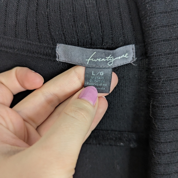 Black Shrug Sweater, Size Large - Picture 2 of 3